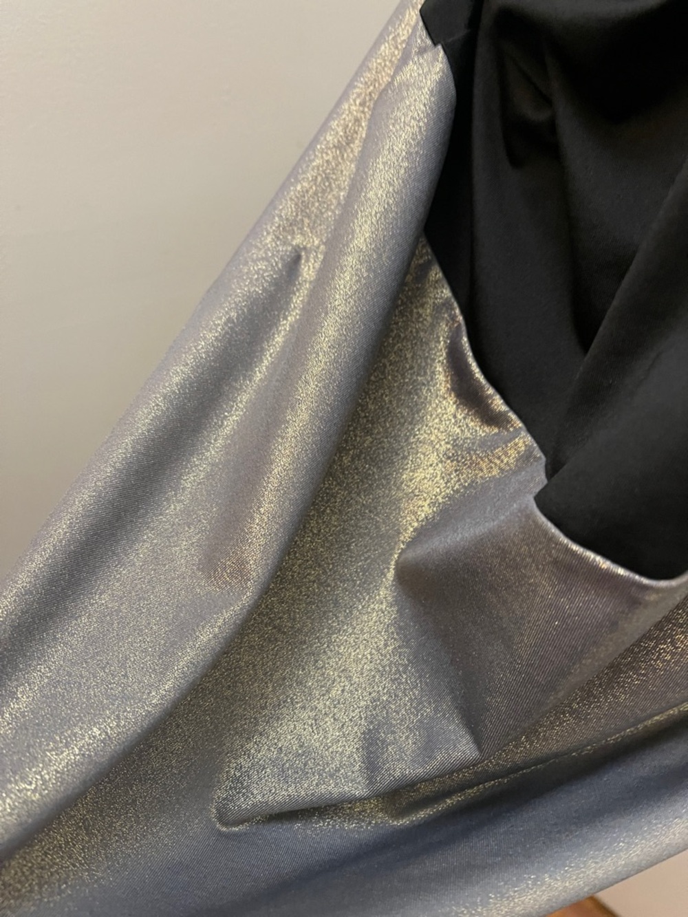 MTA Sport Black and Metallic Gray Colorblock Sleeveless Tank - Picture 3 of 4